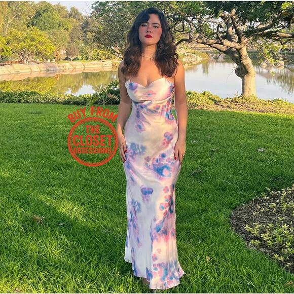 ZARA BLOGGER FAVE!!! Flowy Long Dress NWT - Picture 1 of 16